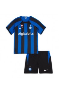Fotbalové Dres Inter Milan Dětské Domácí Oblečení 2022-23 Krátký Rukáv (+ trenýrky)